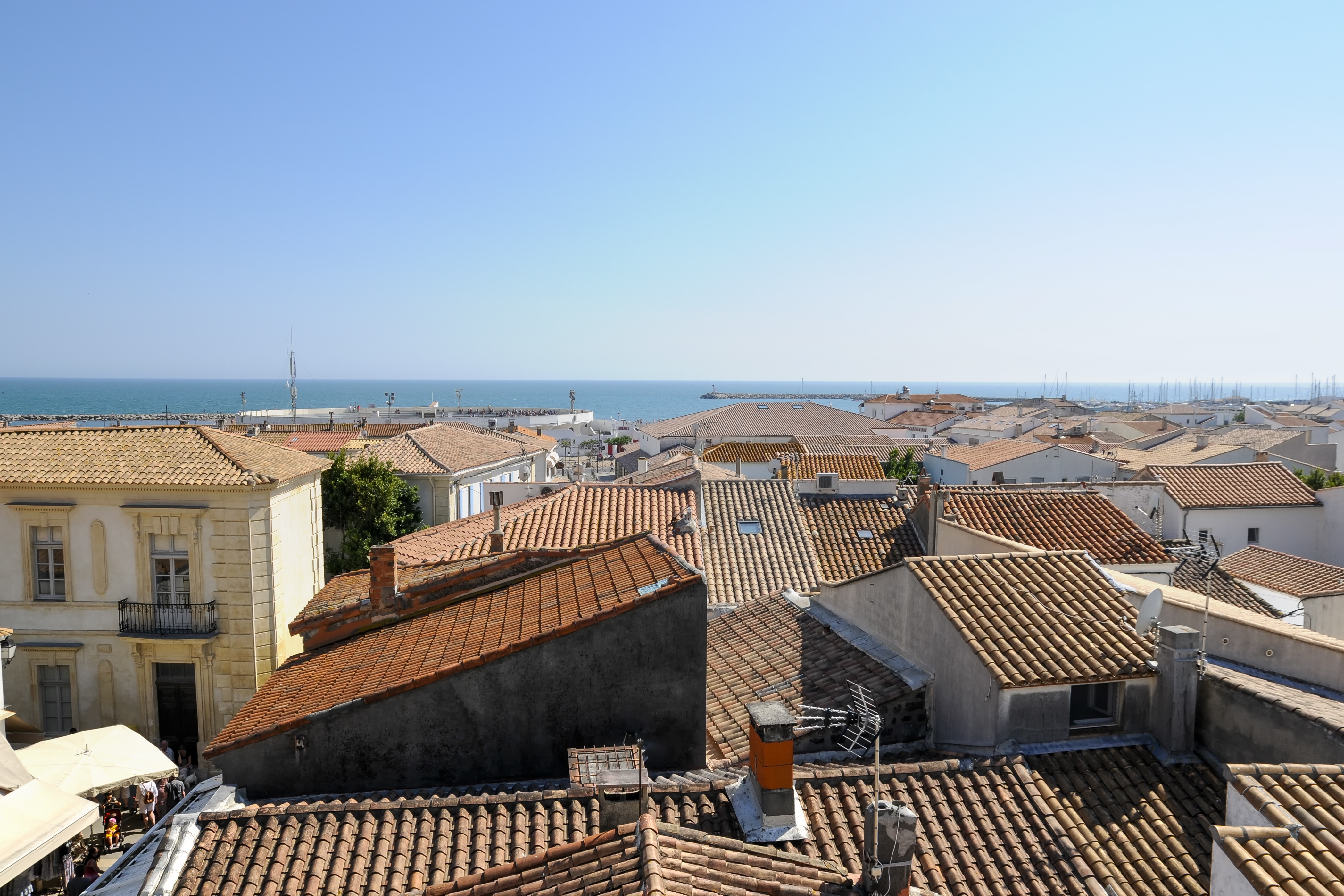 Casas costeras vistas desde arriba